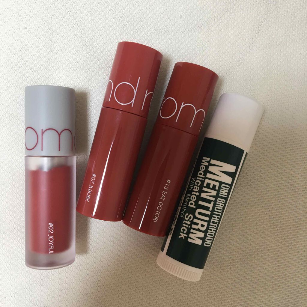 ジューシーラスティングティント/rom&nd/リップティントを使ったクチコミ（3枚目）