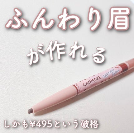 パーフェクトエアリーアイブロウ 02 ナチュラルブラウン/キャンメイク/アイブロウペンシルを使ったクチコミ(1枚目)