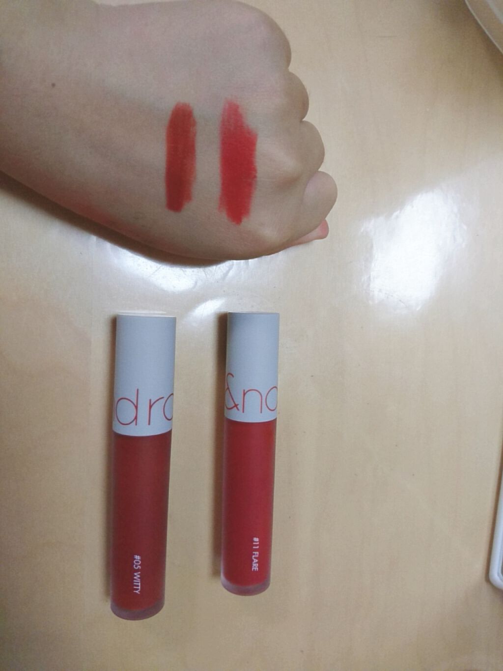 ゼロベルベットティント/rom&nd/リップティントを使ったクチコミ(2枚目)