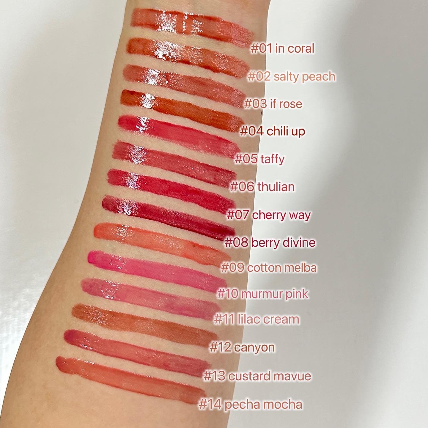 デュイフルウォーターティント<ミルクグロッサリー> 02 SALTY PEACH/rom&nd/リップティントを使ったクチコミ（2枚目）