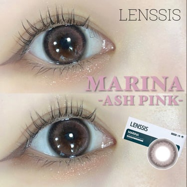 マリナシリーズ	 マリナアッシュピンク/LENSSIS/カラーコンタクトレンズを使ったクチコミ（1枚目）