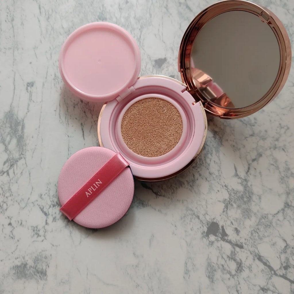 ピンクティーツリーカバーアップグロウクッション/APLIN/クッションファンデーションを使ったクチコミ(2枚目)