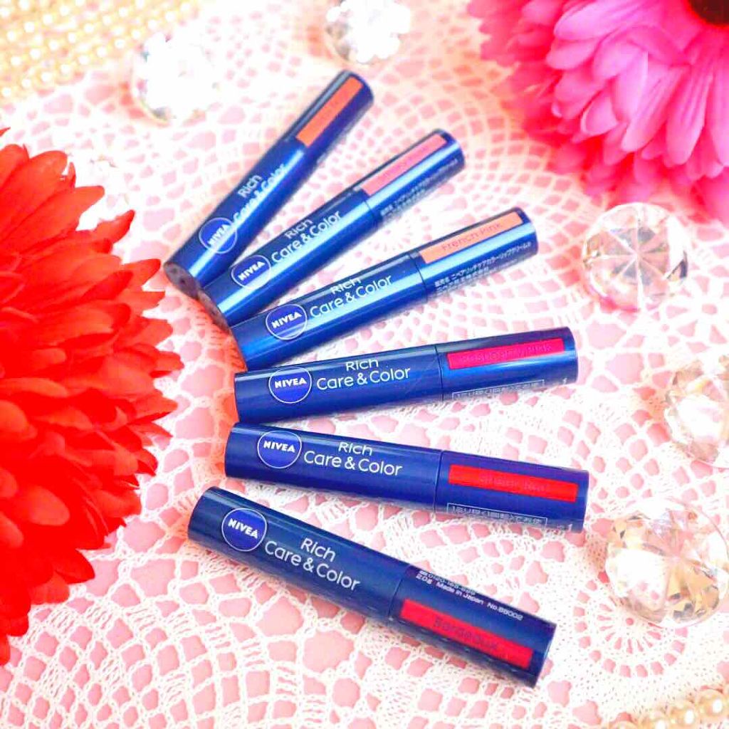 ニベア リッチケア＆カラーリップ/ニベア/リップクリームを使ったクチコミ（1枚目）