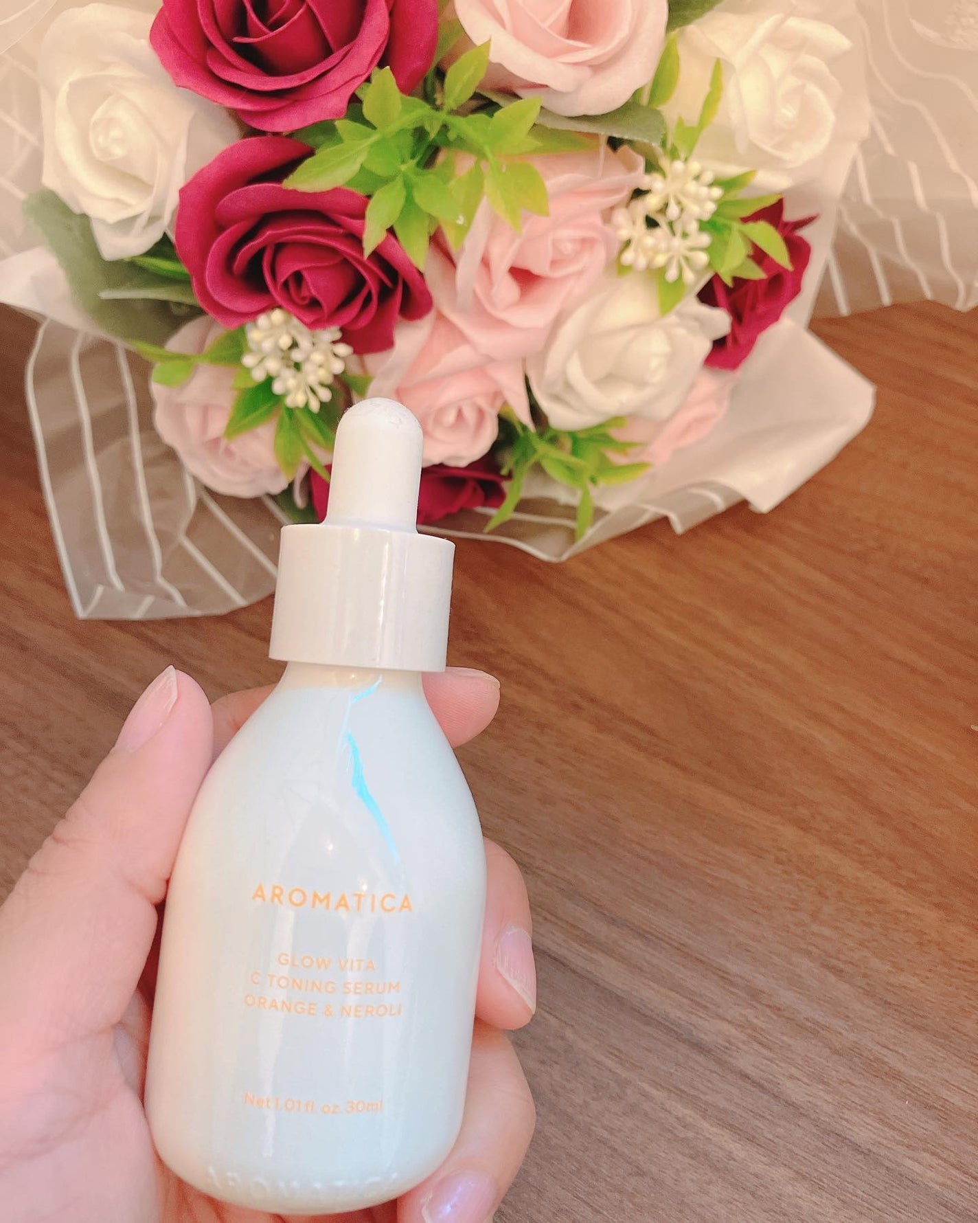 グロービタCトーニングセラム/AROMATICA/美容液を使ったクチコミ(3枚目)