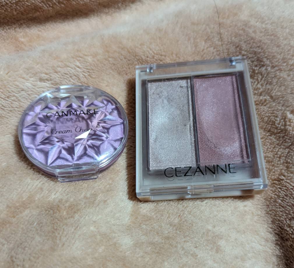 フェイスグロウカラー/CEZANNE/クリームハイライトを使ったクチコミ（1枚目）