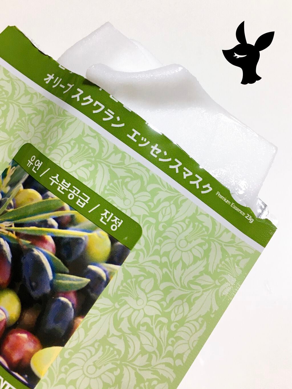 オリーブスクワランエッセンスマスク/MJ-Care/シートマスク・パックを使ったクチコミ(2枚目)