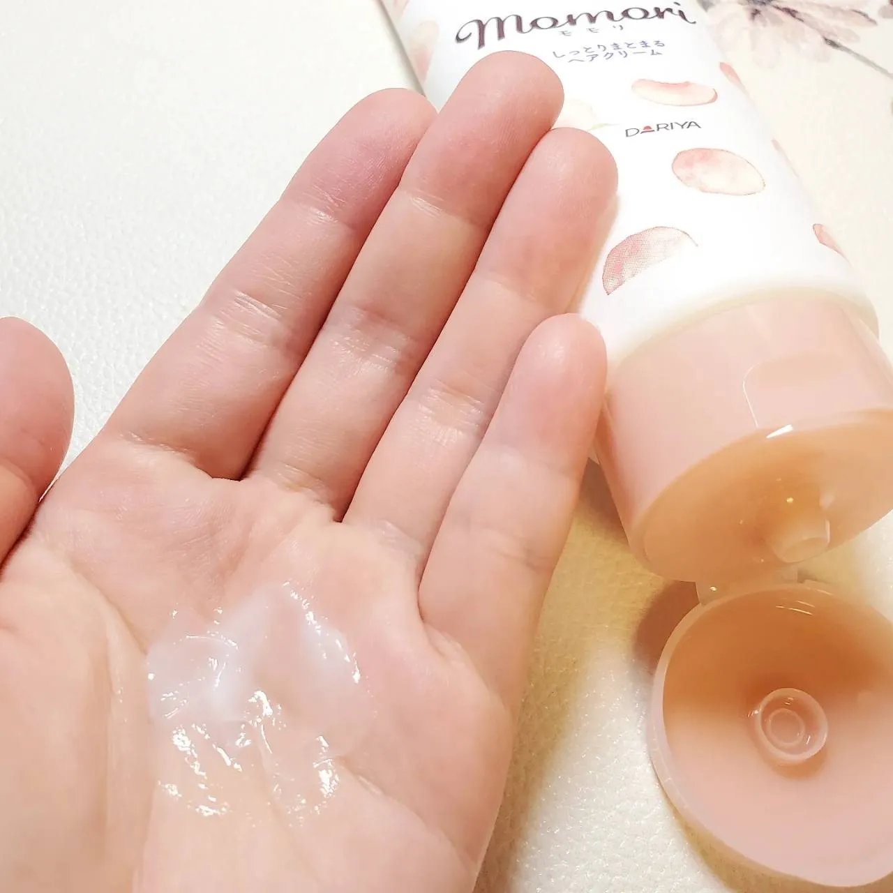 しっとりまとまるヘアクリーム /モモリ/ヘアミルクを使ったクチコミ（3枚目）