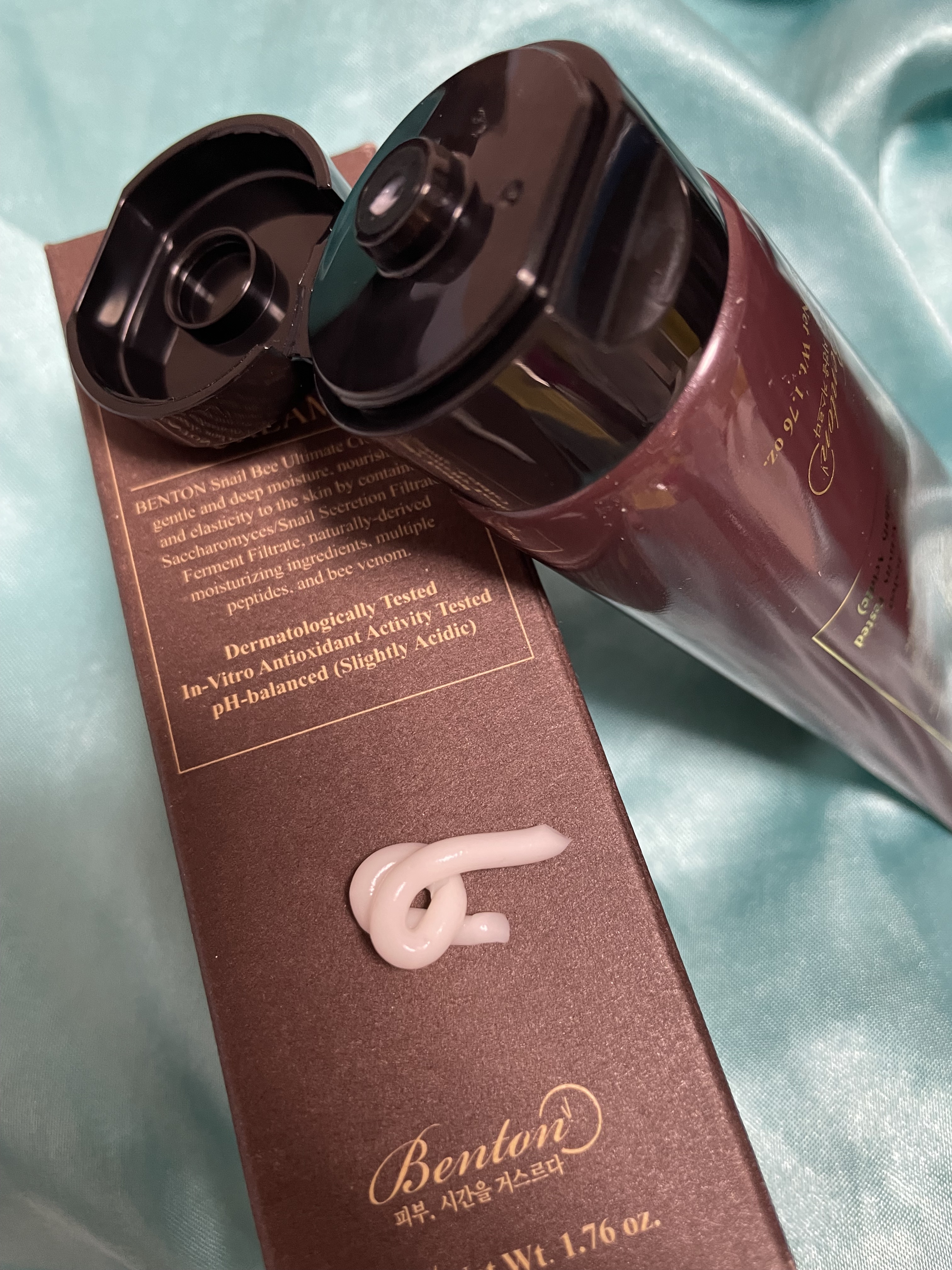 スネイルビーアルティメットクリーム 50ml/BENTON/フェイスクリームを使ったクチコミ（2枚目）