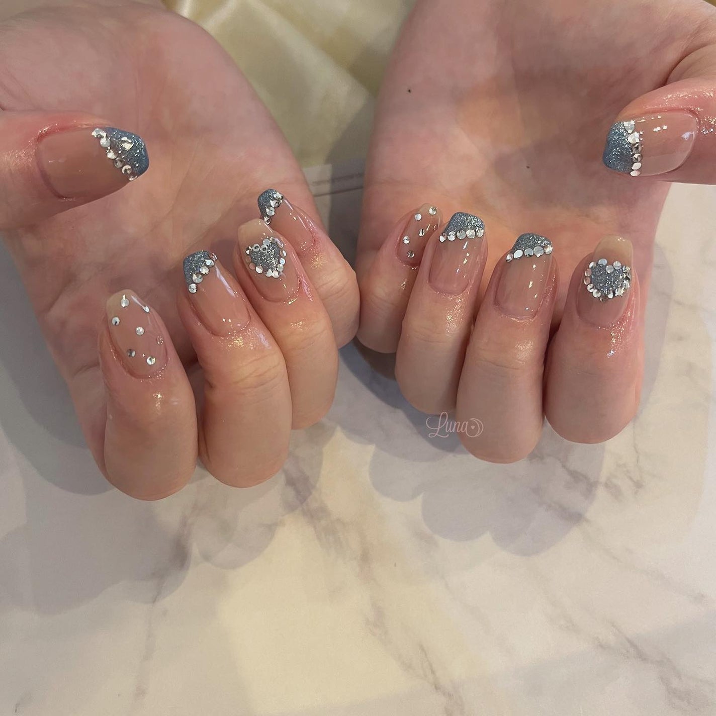 Iuna. Mizuki on LIPS 「.スペシャルプラン💙#nail#nailstagram#gel..」(1枚目)