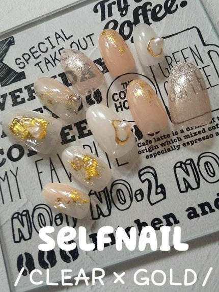 ネイルシール/セリア/ネイルシールを使ったクチコミ(1枚目)