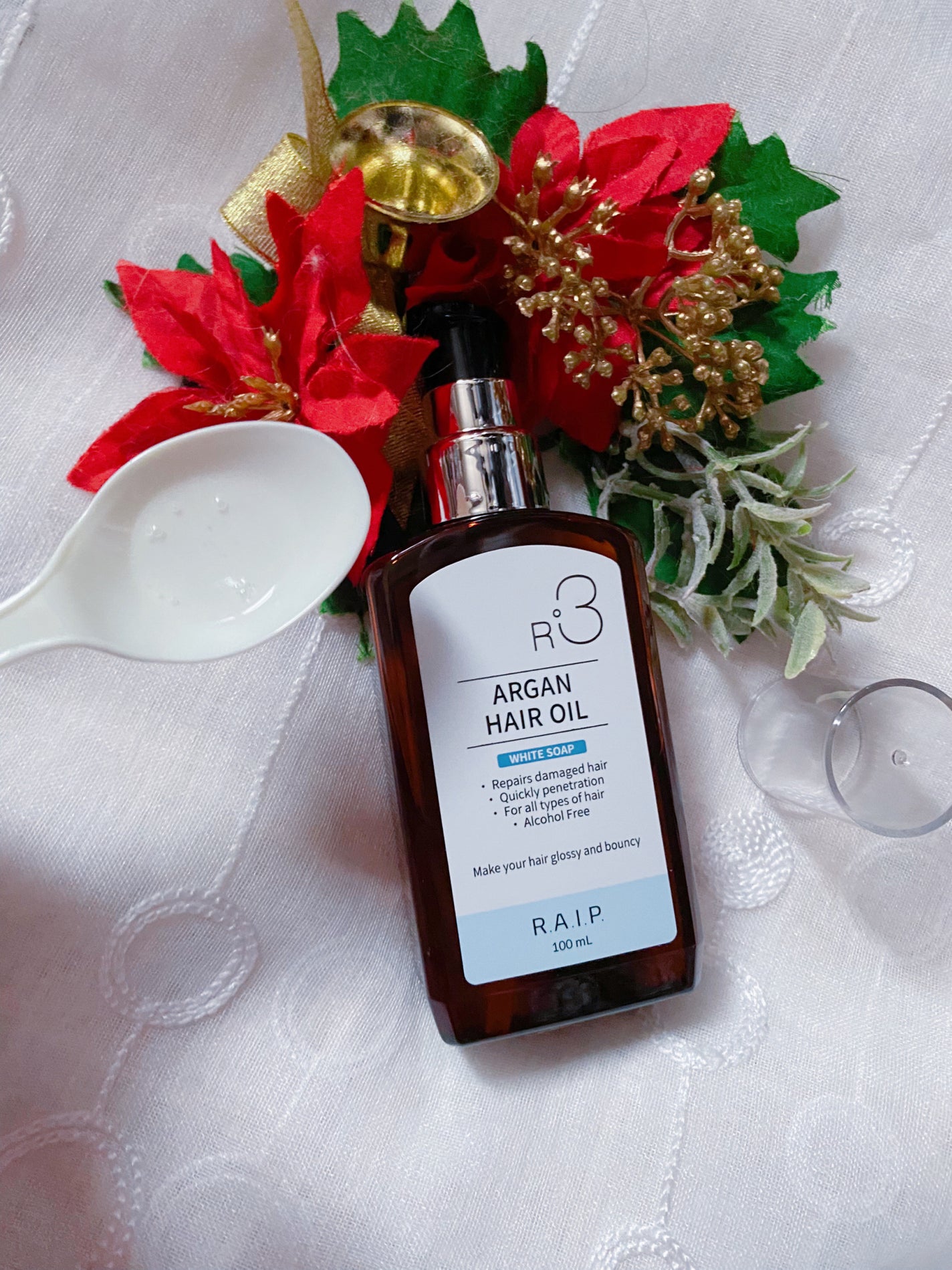 ライプ R3 アルガン ヘアオイル/RAIP/ヘアオイルを使ったクチコミ(3枚目)