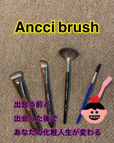 ANC 102S/Ancci brush/メイクブラシを使ったクチコミ（1枚目）