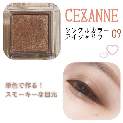シングルカラーアイシャドウ/CEZANNE/単色アイシャドウを使ったクチコミ(1枚目)