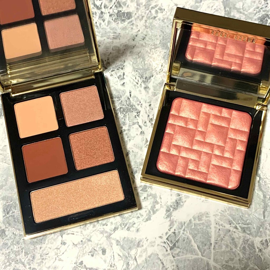 ハイライティング パウダー サンセットグロウ/BOBBI BROWN/パウダーハイライトを使ったクチコミ（2枚目）