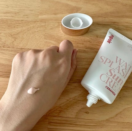 ウォータースプラッシュサンクリーム セラミド/espoir/日焼け止めクリームを使ったクチコミ(3枚目)