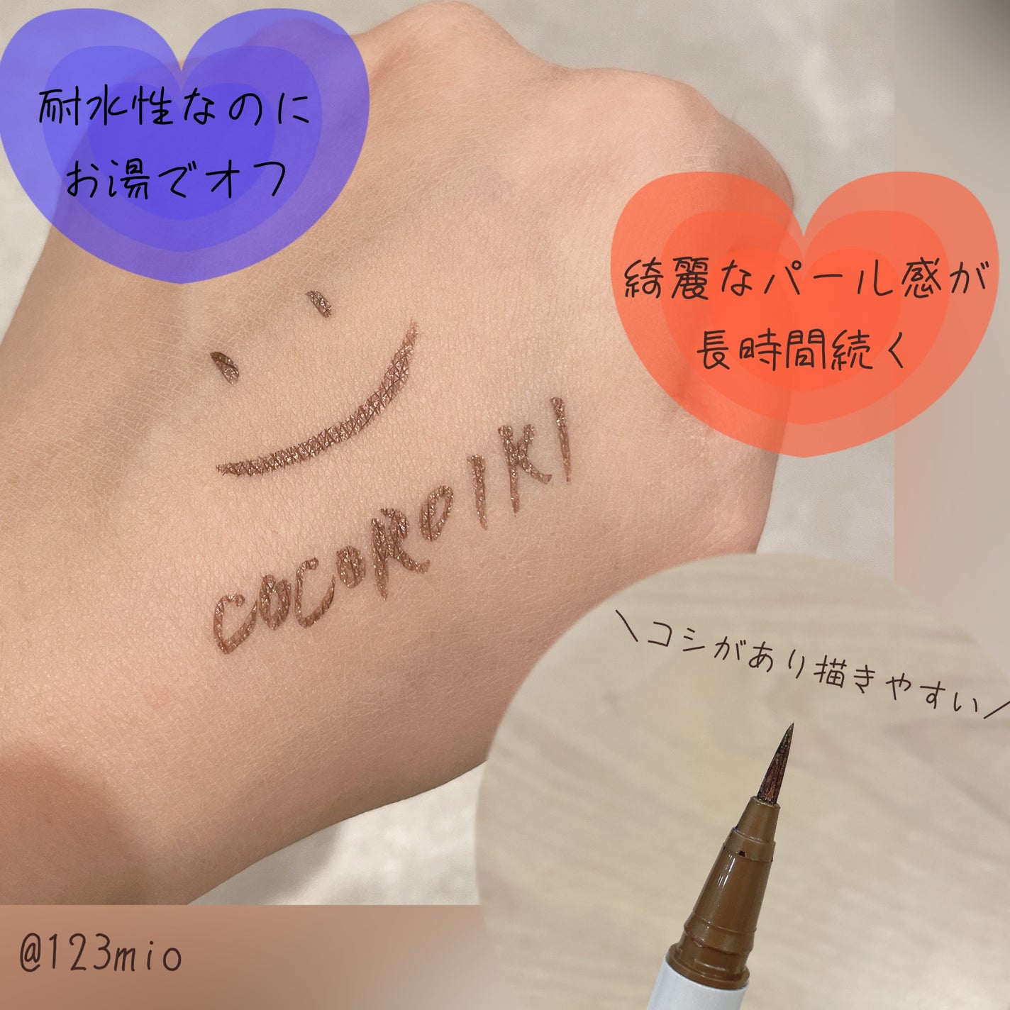 アイデザインライナー/COCOROIKI/リキッドアイライナーを使ったクチコミ(2枚目)