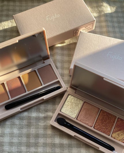 KANNIE on LIPS 「fujiko足しパレ✨捨て色なしの4色パレット😭💗ちょうど見つ..」(4枚目)