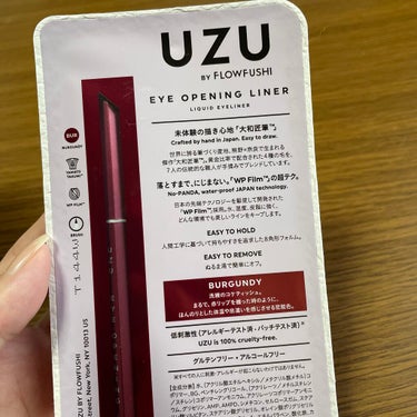 EYE OPENING LINER/UZU BY FLOWFUSHI/リキッドアイライナーを使ったクチコミ（2枚目）