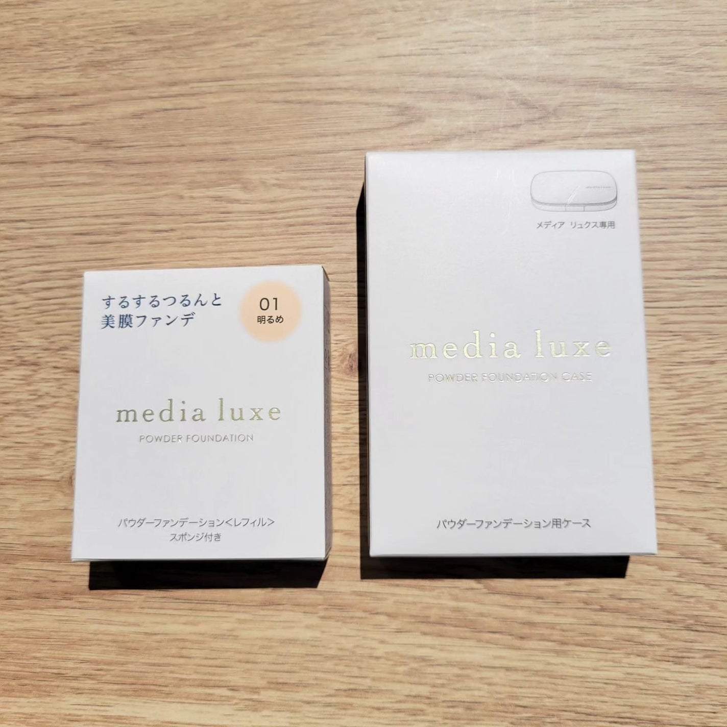 パウダーファンデーション/media luxe/パウダーファンデーションを使ったクチコミ(2枚目)