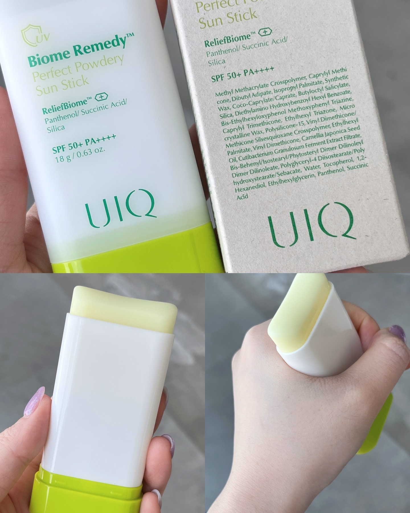 バイオームパーフェクトさらさらUVスティック/UIQ/日焼け止めスティックを使ったクチコミ（2枚目）