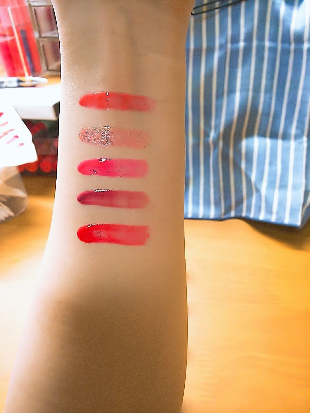 ディアダーリン ウォータージェルティント (アイスティント)/ETUDE/口紅を使ったクチコミ(3枚目)