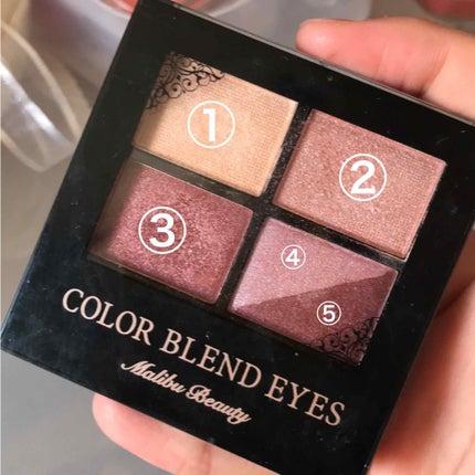 カラーブレンドアイズ/マリブビューティー/アイシャドウパレットを使ったクチコミ(2枚目)