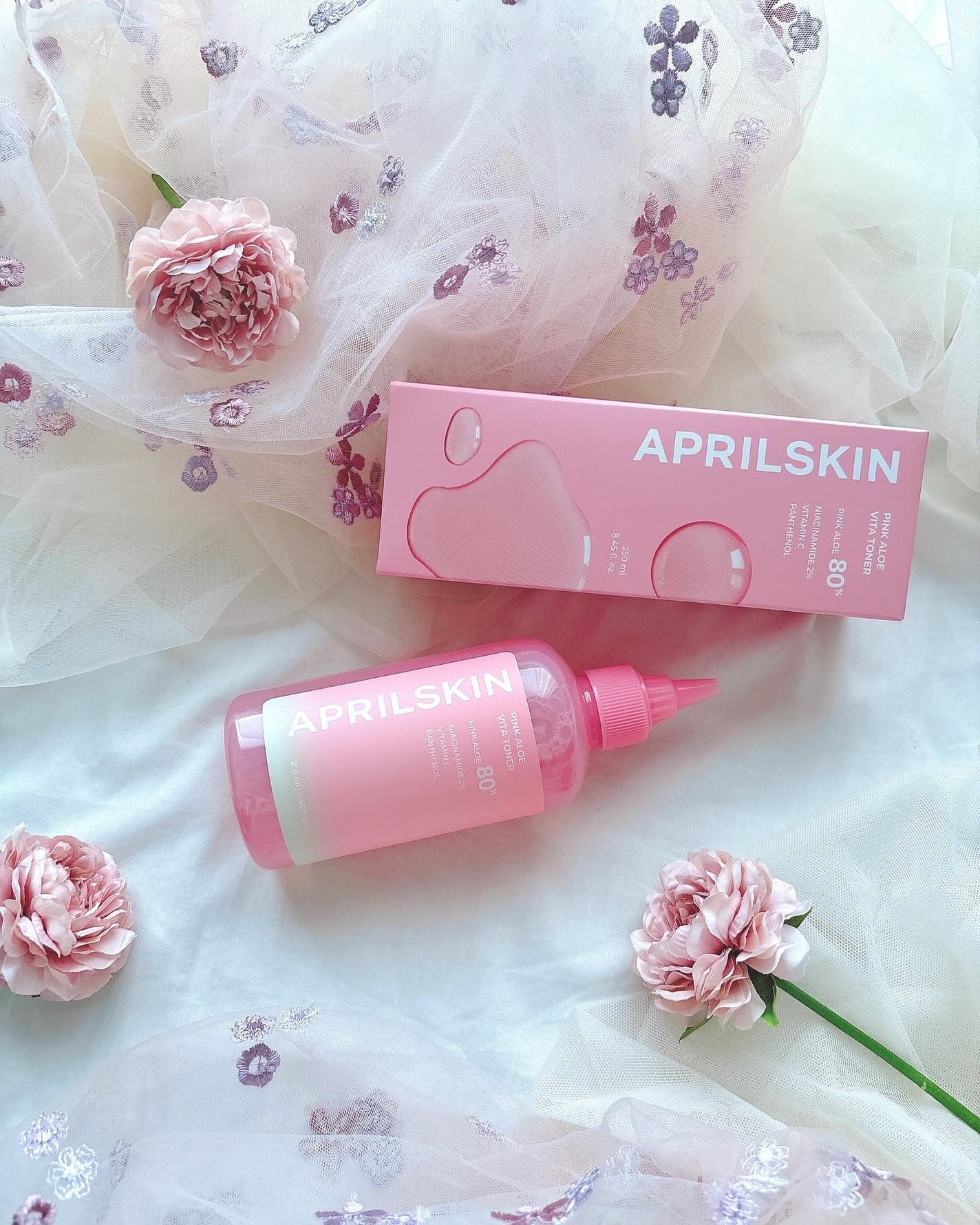 ピンクアロエビタトナー/APRILSKIN/化粧水を使ったクチコミ(7枚目)