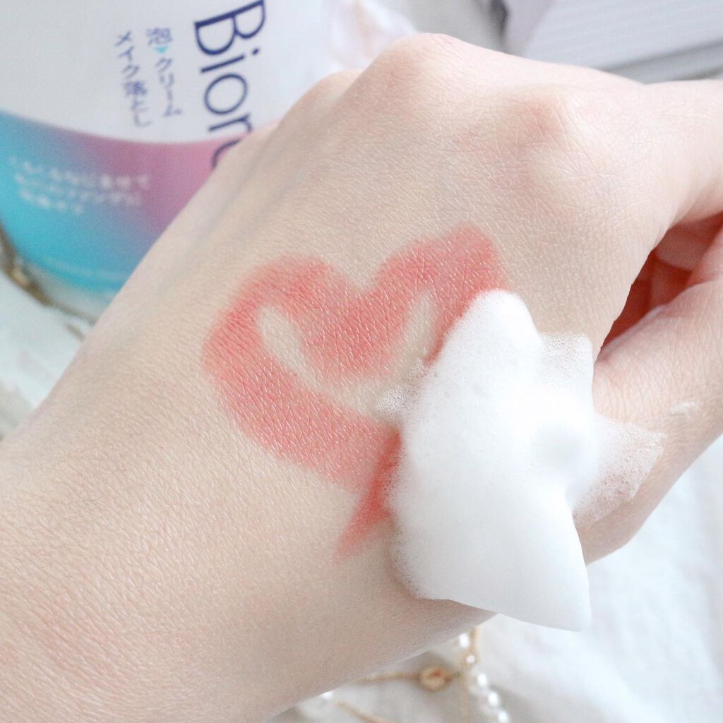 泡クリームメイク落とし/ビオレ/クレンジングクリームを使ったクチコミ(6枚目)