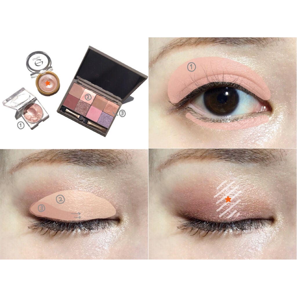 シャイニーシャドウ N/excel/単色アイシャドウを使ったクチコミ(2枚目)