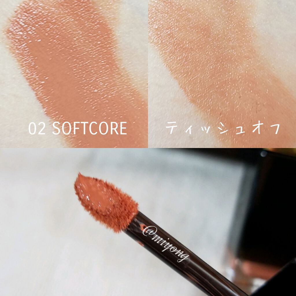 TOM FORD BEAUTY リップ ラッカー リュクスのクチコミ「🍁TOM FORD

LIP LACQUER LUXE ￥6300

02 SOFTCORE
.....」（2枚目）