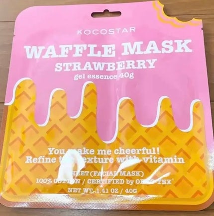 ストロベリー ワッフルマスク/KOCOSTAR(ココスター)/シートマスク・パックを使ったクチコミ(1枚目)