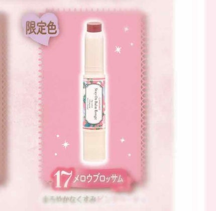 ステイオンバームルージュ 17 メロウブロッサム/キャンメイク/口紅を使ったクチコミ(3枚目)