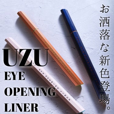 EYE OPENING LINER LIGHT BROWN/UZU BY FLOWFUSHI/リキッドアイライナーを使ったクチコミ（1枚目）