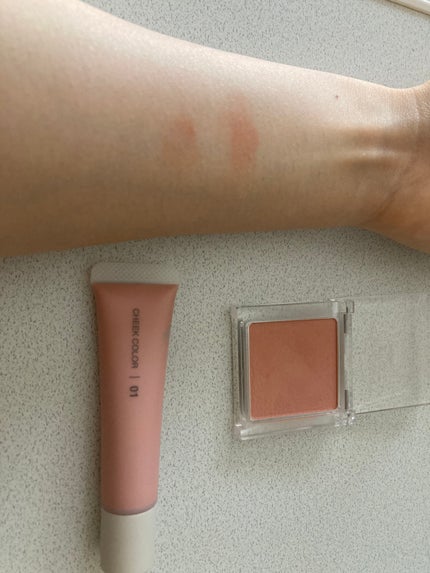 ぽわんチーク/muice/パウダーチークを使ったクチコミ(3枚目)