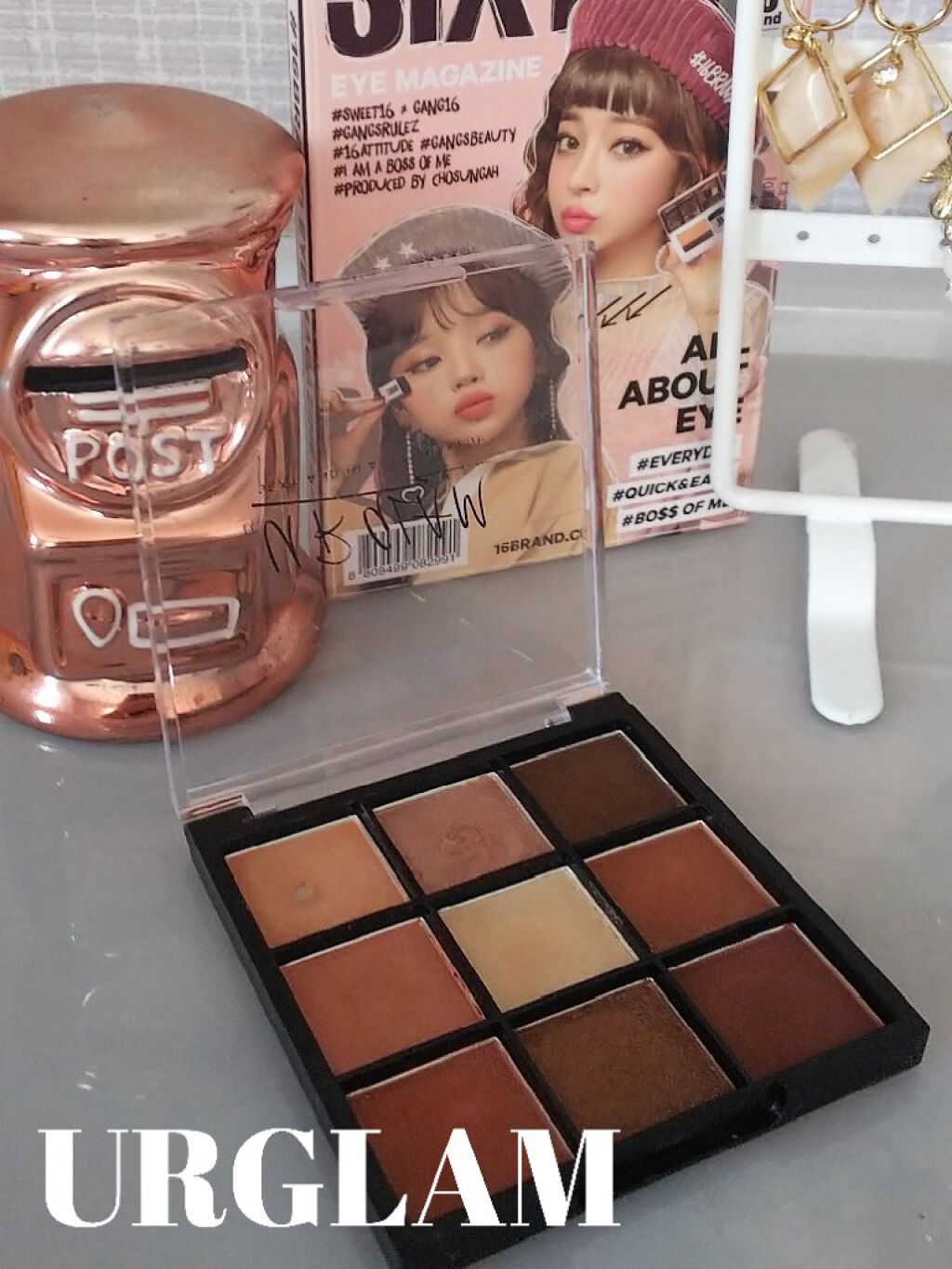 UR GLAM BLOOMING EYE COLOR PALETTE/U R GLAM/アイシャドウパレットを使ったクチコミ(2枚目)