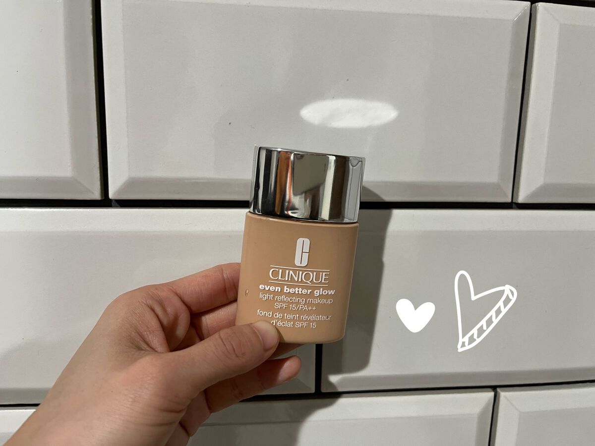 イーブン ベター グロウ メークアップ 15 64 クリーム ベージュ(標準色）/CLINIQUE/リキッドファンデーションを使ったクチコミ（1枚目）