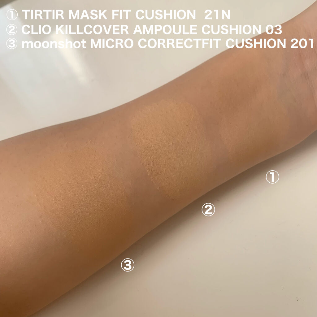 マスクフィットクッション 21Nアイボリー/TIRTIR(ティルティル)/クッションファンデーションを使ったクチコミ（3枚目）