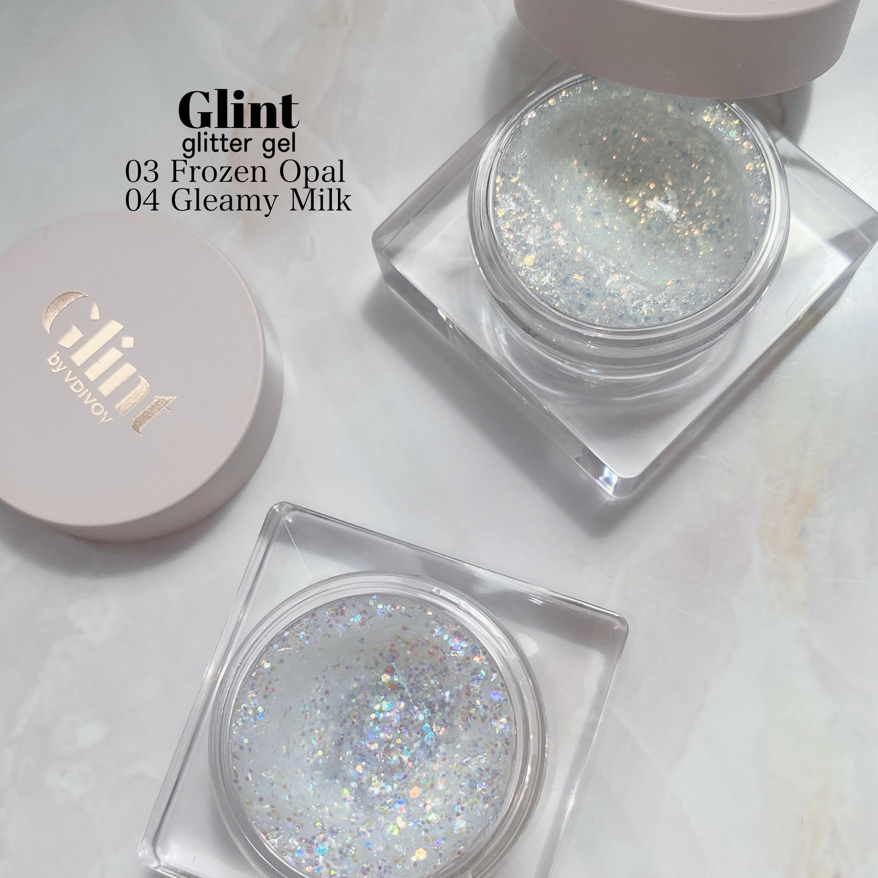 グリッタージェル  Gleamy Milk/Glint/グリッターを使ったクチコミ（2枚目）