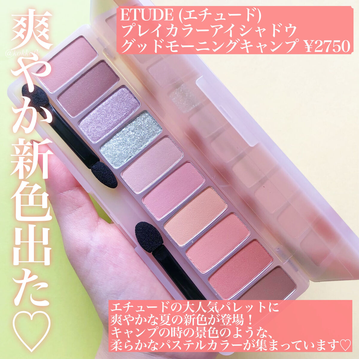 プレイカラー アイシャドウ/ETUDE/アイシャドウパレットを使ったクチコミ（2枚目）