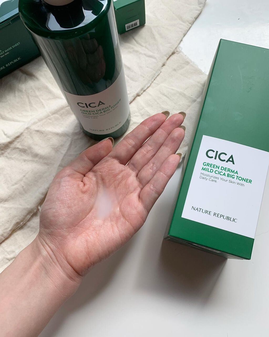 グリーン ダーマCICAビックトナー/ネイチャーリパブリック/化粧水を使ったクチコミ(2枚目)