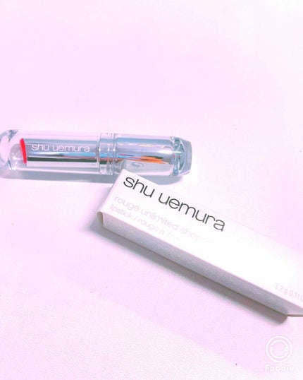 ルージュ アンリミテッド シアーシャイン/shu uemura/口紅を使ったクチコミ(1枚目)