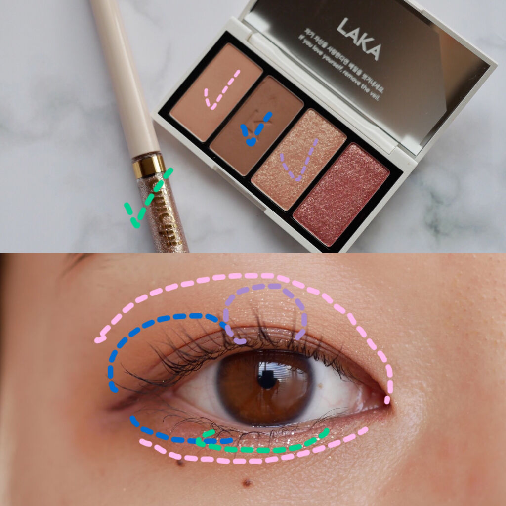 グリッターイルミネーションライナー/CipiCipi/リキッドアイライナーを使ったクチコミ（2枚目）