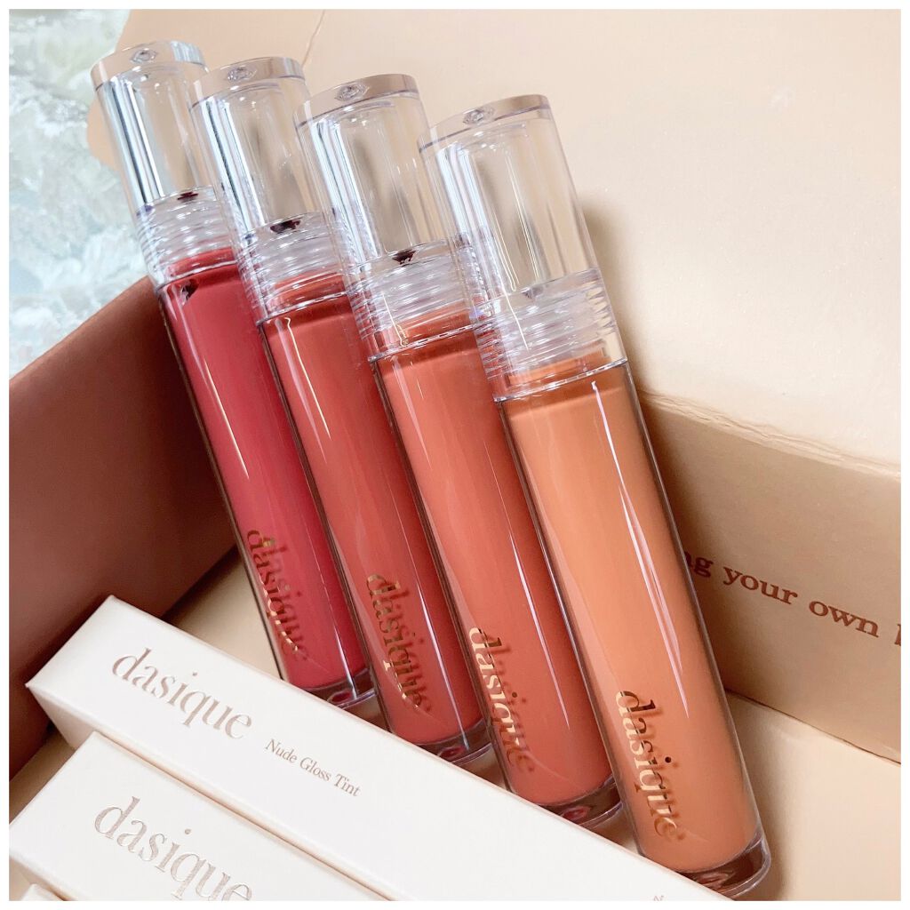 ヌードグロスティント/dasique/リップティントを使ったクチコミ(2枚目)