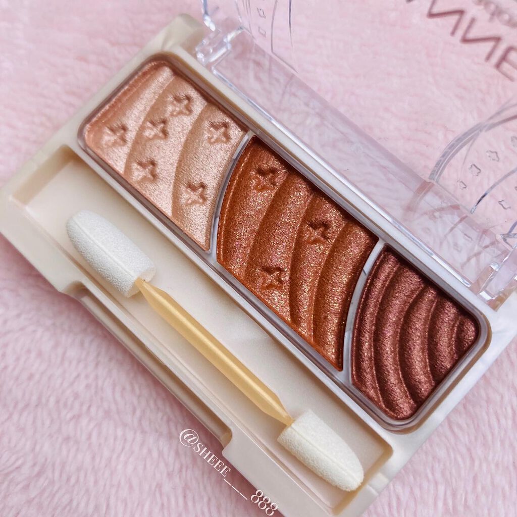 トーンアップアイシャドウ/CEZANNE/アイシャドウパレットを使ったクチコミ(2枚目)