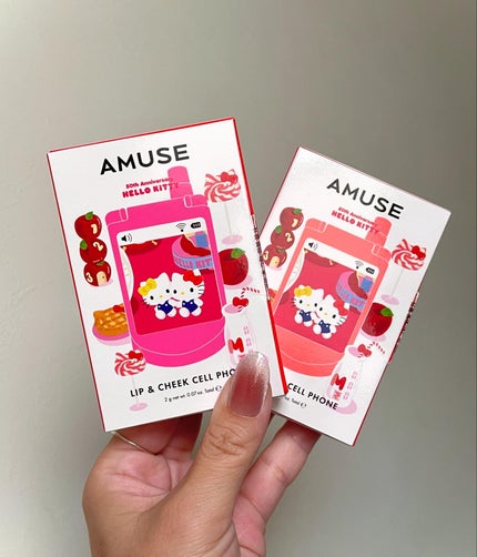 リップ&チークセルフォン/AMUSE/口紅を使ったクチコミ(7枚目)