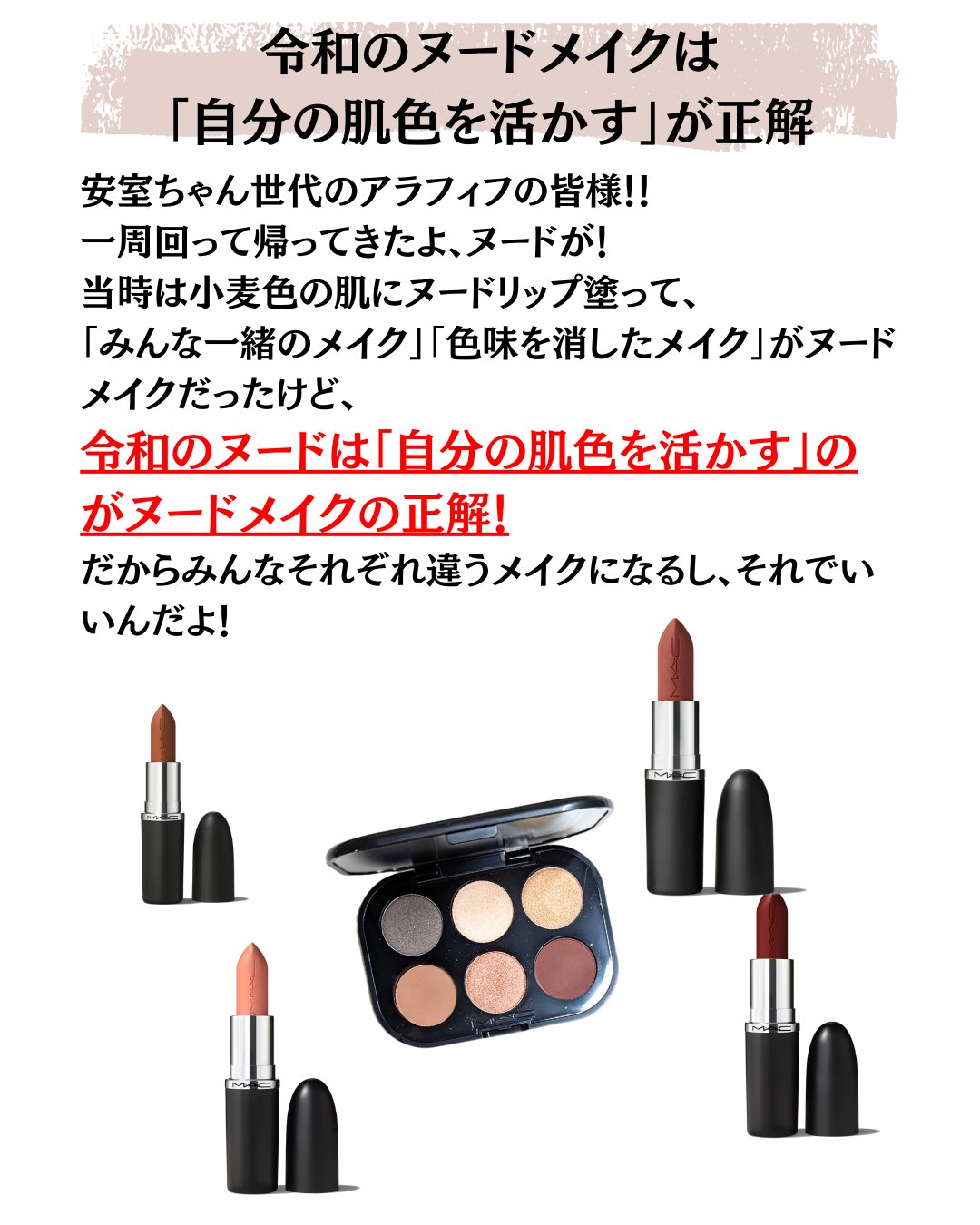 コネクト イン カラー アイシャドウ パレット × 6 ヌードボード/M・A・C/アイシャドウパレットを使ったクチコミ（2枚目）