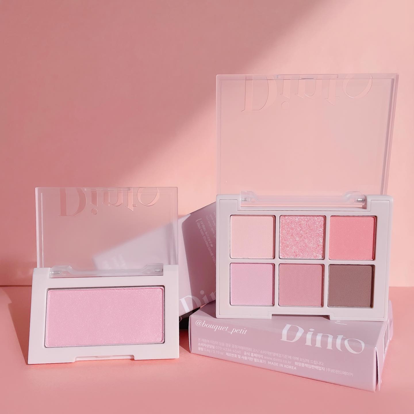 ピンククリスマスキャロルエディション/シャドウパレット+チークセット/Dinto/メイクアップキットを使ったクチコミ（1枚目）