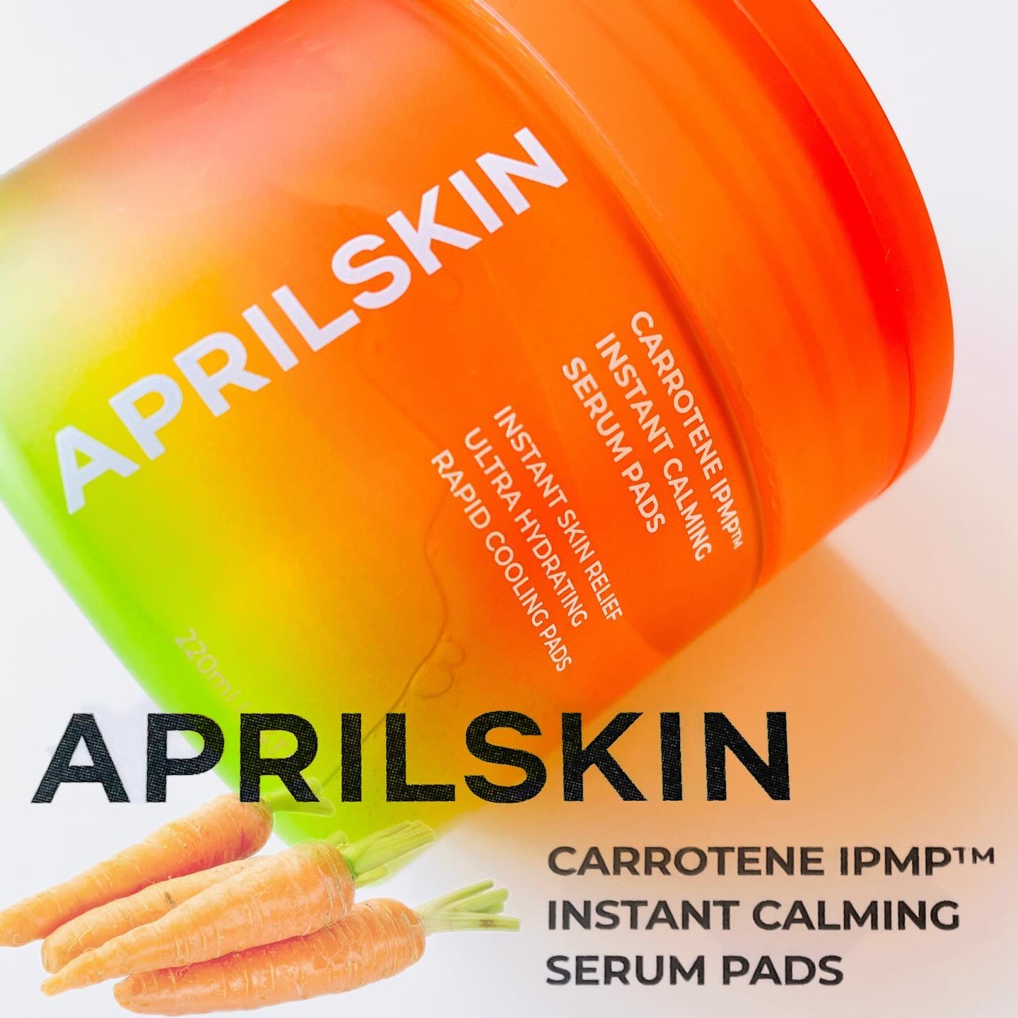 カロテンIPMP(TM) ブレミッシュカーミングセラムパッド/APRILSKIN/トナーパッドを使ったクチコミ（1枚目）