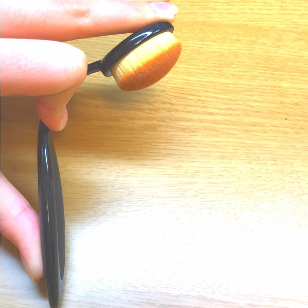 春姫 ファンデーションブラシ/DAISO/メイクブラシを使ったクチコミ(4枚目)