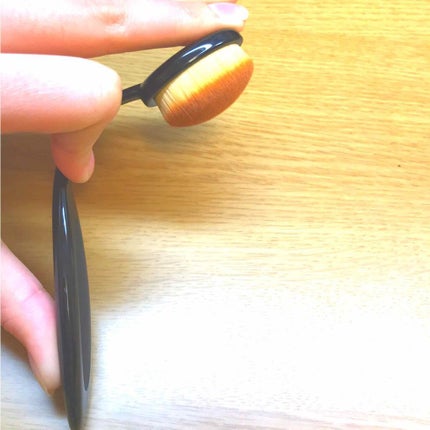 春姫 ファンデーションブラシ/DAISO/メイクブラシを使ったクチコミ(4枚目)